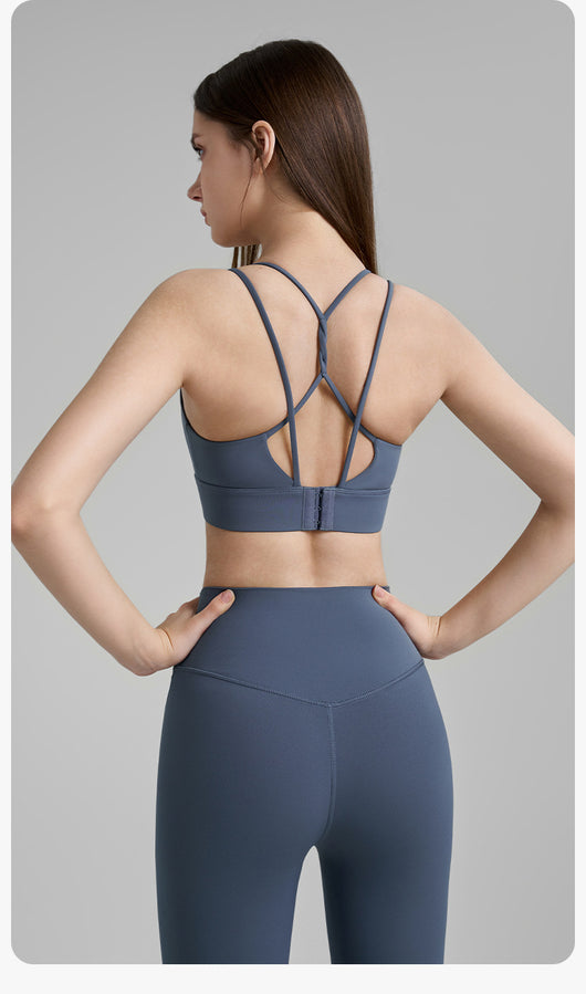 Top Deportivo Mujer Escote U Doble Tirante para Yoga e Intensidad Media - Image 20