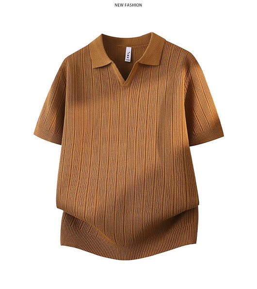 Camisa Casual Slim Fit Cuello Solapa Manga Corta Hombre - Image 12