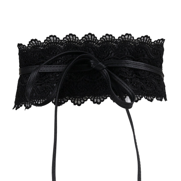 Cinturón Decorativo de Encaje Versátil para Vestidos y Blusas