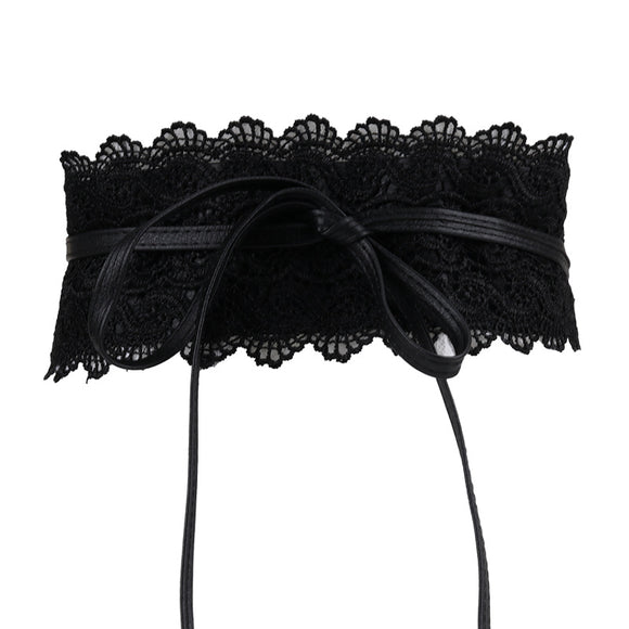 Cinturón Decorativo de Encaje Versátil para Vestidos y Blusas