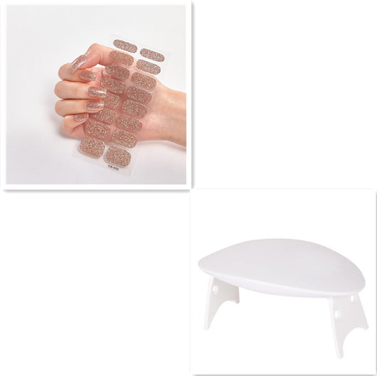 Stickers de Uñas Color Sólido con Lentejuelas Brillantes - Image 16