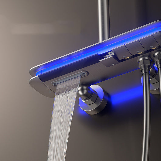 Conjunto de Ducha Termostático con Pantalla Digital Dual y Luz Ambiental - Image 12