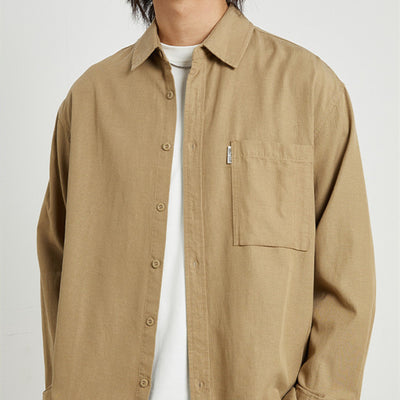 Camisa Casual Elegante de Manga Larga para Hombre - Primavera y Otoño