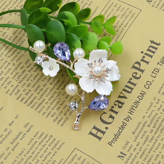 Broche de Cristal Ciruelo con Grabado Artesanal Premium - Image 8