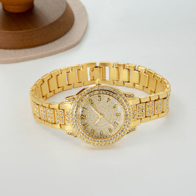 Reloj de Diamantes Digitales con Números Romanos y Brillantes para Mujer - Image 4