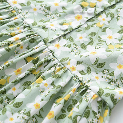 Vestido Niña Manga Volante Estampado Floral Verano - Image 39