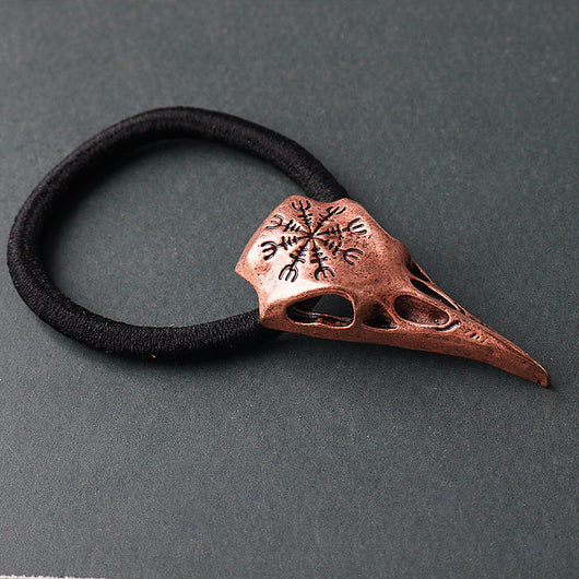 Brújula Vikinga Retro con Calavera de Cuervo y Cuerda - Image 5