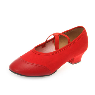 Zapatos de Danza para Mujer con Tacón Medio y Suela Flexible - Image 3