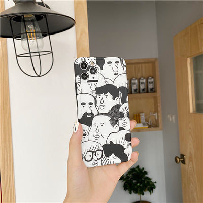 Funda para celular con ilustración en blanco y negro - Image 13