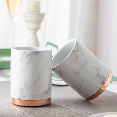 Vaso de Enjuague Bucal Cerámico de Hotel Premium