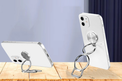 Soporte Metálico Plegable para Teléfono y Tablet con Anillo Adhesivo - Image 12