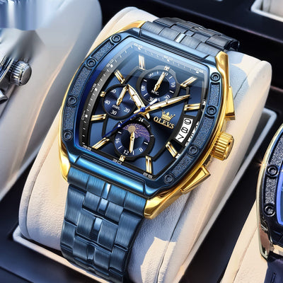 Reloj de Hombre con Correa de Acero y Esfera Luminosa - Image 5