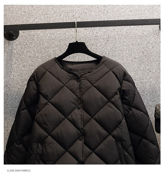 Chaqueta Corta Acolchada para Mujer Estilo Coreano Ligera - Image 15