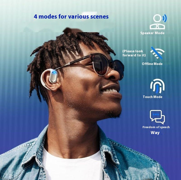 Auriculares Abiertos Bluetooth con Traducción Simultánea Multiidioma