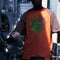 Camiseta Punk Americana Suelta Cuello Redondo Manga Corta para Hombre
