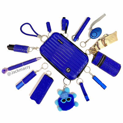 Llavero de Seguridad Azul Oscuro