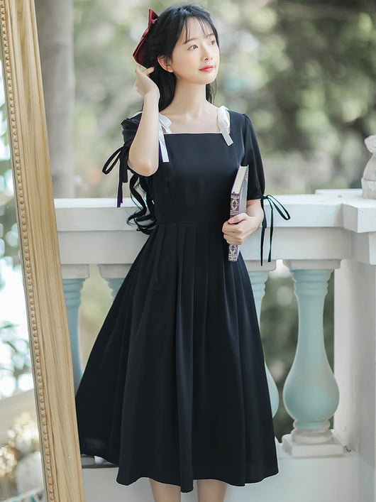 Vestido Negro Ajustado a la Cintura - Diseño Elegante para Mujer - Image 15