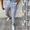 Men's Casual Pants with European Plaid Print