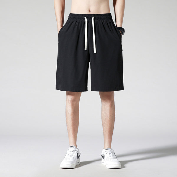 Pantalones Cortos de Seda de Hielo para Jóvenes - Color Sólido para Playa