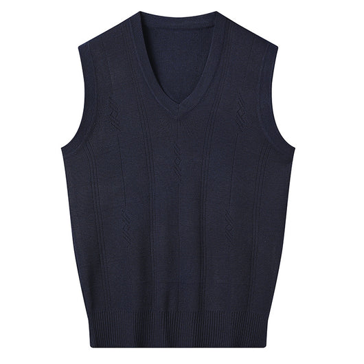 Chaleco Suelto Cuello V para Hombre Maduro - Comodidad Primavera y Otoño - Image 8
