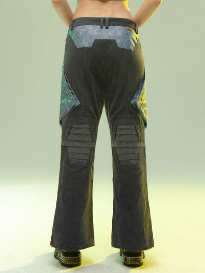 Pantalones Pana Estilo Locomotora con Corte Levemente Acampanado - Image 4