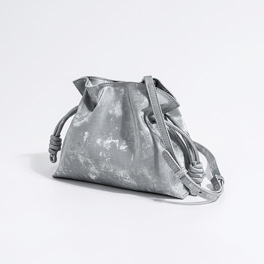 Bolsa de la Suerte con Cordón de Satén y Cuero Genuino - Image 6