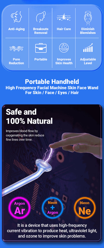 Varilla de Electroterapia con Ozono para Belleza Facial - Image 7