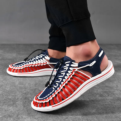 Sandalias Romanas Tejidas con Cordón Ajustable para Hombre y Mujer - Image 5