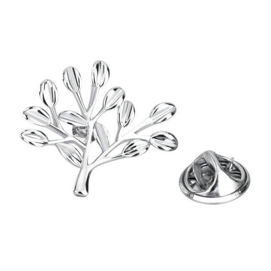 Broche Árbol de la Vida para Traje - Botón de Solapa Elegante para Hombre