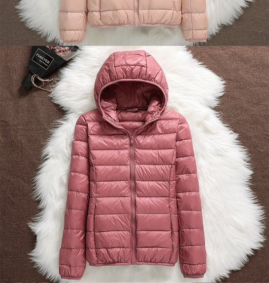 Chaqueta Acolchada Ligera para Mujer con Capucha Ajustada - Image 23