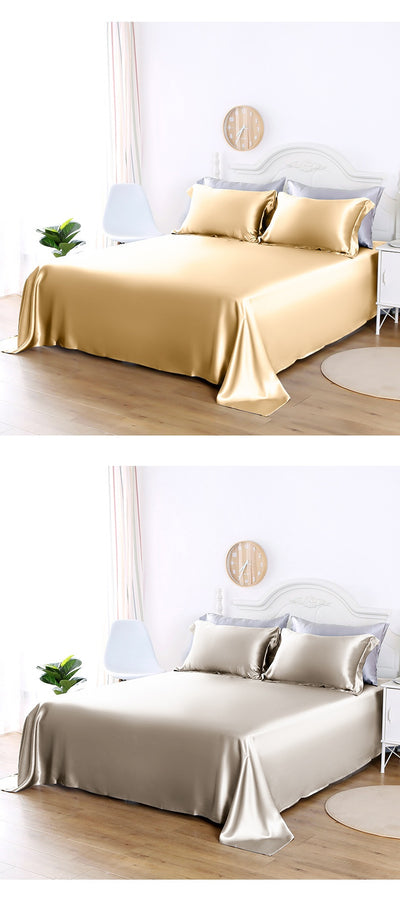 Sábanas de Seda 100% Pura - Diseño Minimalista Moderno para Verano - Image 17