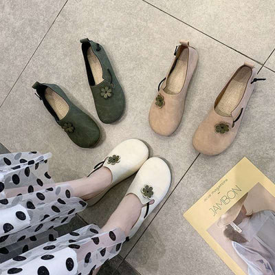 Zapatos Retro Ligeros para Mujer con Estampado de Arvejas - Image 2