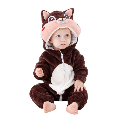 Pijama Enterizo de Franela con Diseño de Animales para Bebé - Image 17
