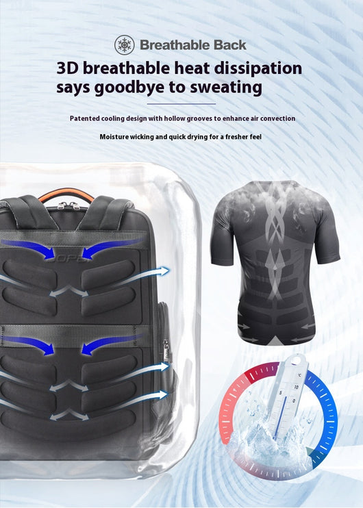 Mochila Ejecutiva de Cuero Genuino para Hombre - Primera Capa - Image 7