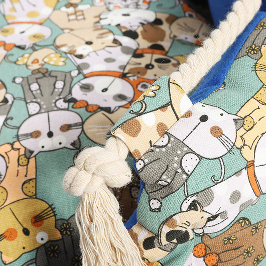 Cama Térmica para Mascotas con Diseño Impreso y Felpa Acolchada - Image 14