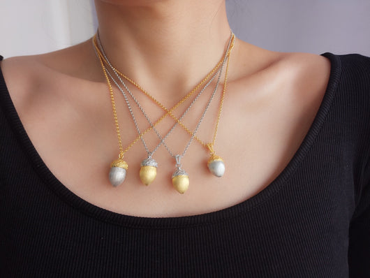Collar Colgante de Bellota en Plata 925 - Image 10