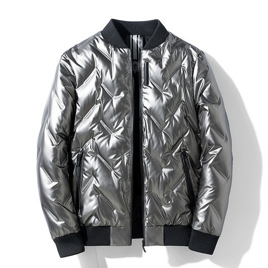 Chaqueta Acolchada de Plumón para Hombre | Estilo Moderno - Image 6