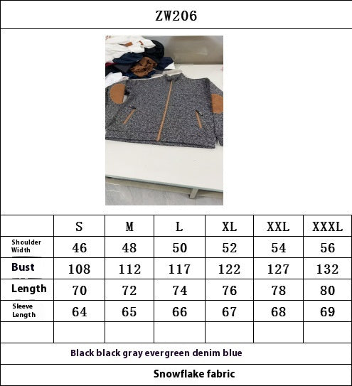 Abrigo Sudadera Polar con Cierre para Hombre - Talla Grande - Image 6
