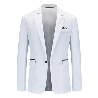 Saco de Negocio Hombre Corte Relajado Solapa Simple - Image 6