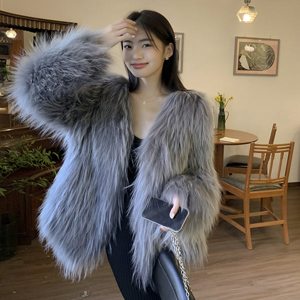 Abrigo Largo para Mujer Escote V Moda Joven