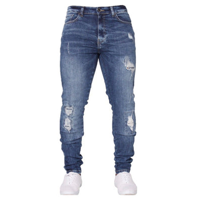 Pantalones Vaqueros Rotos Blancos para Hombre - Image 7