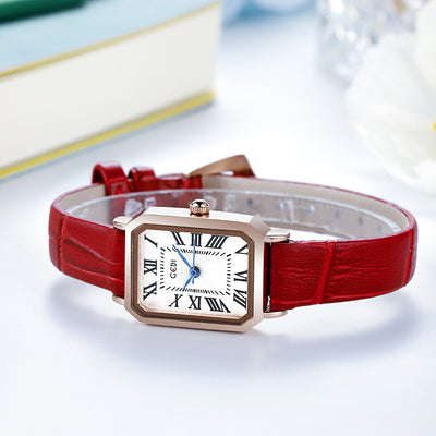 Reloj Cuadrado Retro Impermeable Versátil para Mujer - Image 2