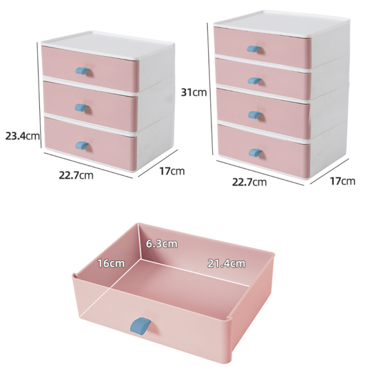 Organizador de Cosméticos con Cajones - Caja de Almacenamiento Plástica - Image 8