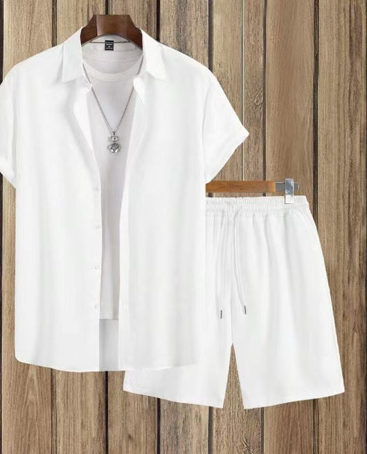 Traje Deportivo Manga Corta Cuello Cubano para Hombre - Image 16