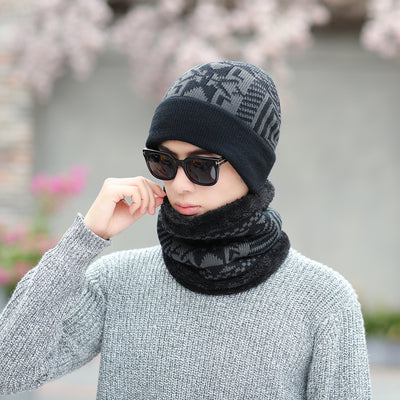 Conjunto de Gorro y Babero de Lana Térmica para Invierno - Image 12