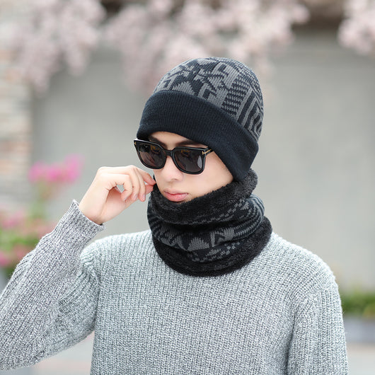 Conjunto de Gorro y Babero de Lana Térmica para Invierno - Image 12
