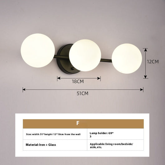 Lámpara Minimalista de Cristal para Mesita de Noche - Image 11