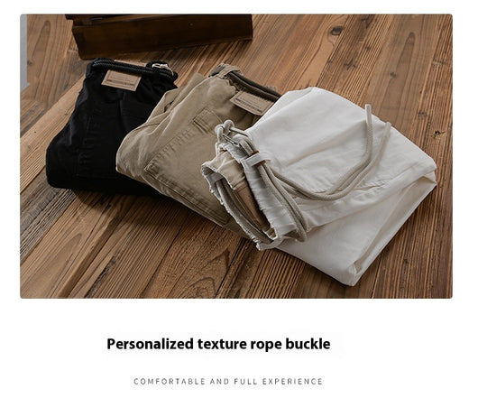 Pantalones Overol Japoneses Holgados para Hombre - Image 17