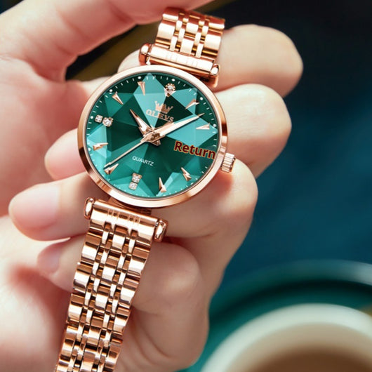 Reloj de Cuarzo para Mujer Diseño Geométrico Rombo