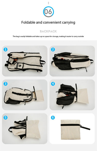Mochila Casual AZELA Púrpura Ligera, Daypack Multicompartimento con Malla Transpirable - Image 27